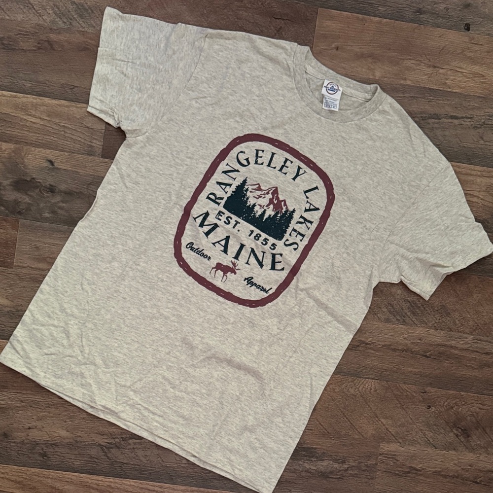 Rangeley Lakes Graphic Light Gray T-Shirt